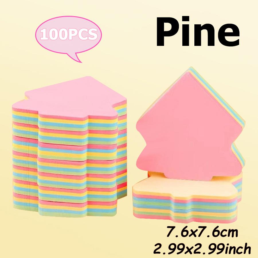 100pcs 7.6cm Sticky Notes Paper Daily To Do Memo Pad Check List Bookmark Marker Flags Planner Office Supplies School Stationery