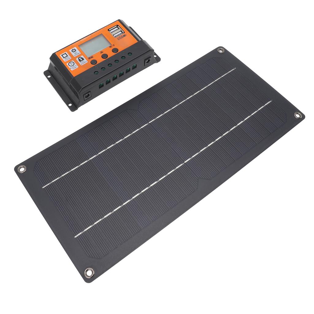 60W Solar Panel Controller Kit Monocrystalline Silicon Solar Panel Charger 12V 24V 100A Controller