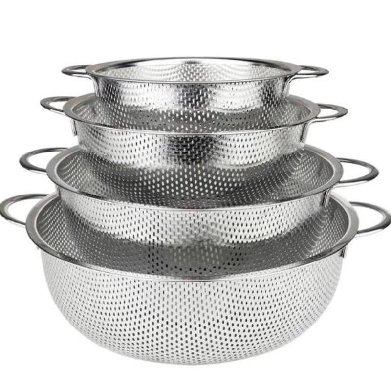 Cucina Acciaio Inossidabile Foro Rete Densa Setaccio Colino Scolapasta Cestelli