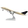 1/240 Scale Toy 30CM B747 Saudi Arabia Airlines Diecast Resin Airplane Model with Stand Model Plane Display Collectible For