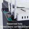 Adjustable Foldable Desktop Stand for TV Screen Computer Monitor Router Set-Top Box Player Office Home Storage Shelf Organizer