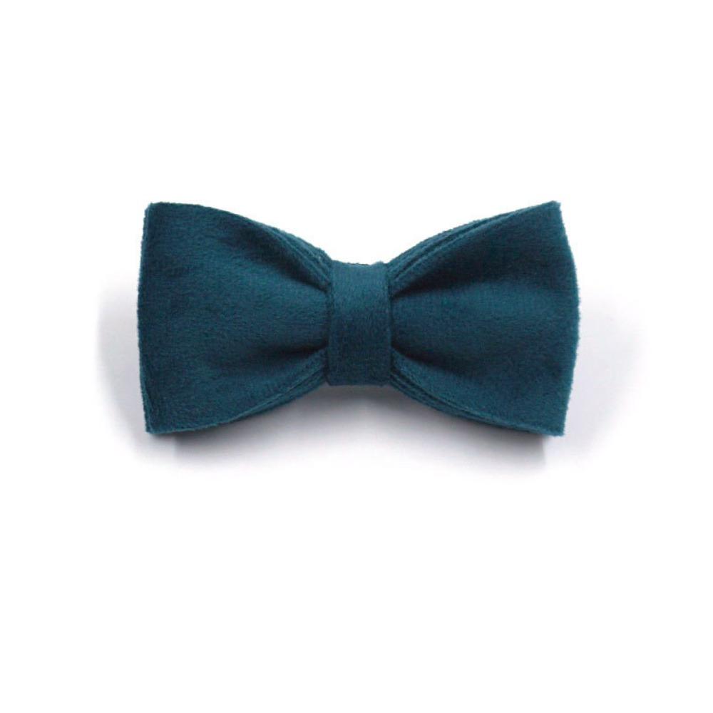 Nœud Papillon Chat en Velours Élégant Fait Main pour Animal de Compagnie Plusieurs Couleurs Unies Amovible Bricolage Nœud pour Collier d'Animal de Compagnie Gentleman Animal de Compagnie
