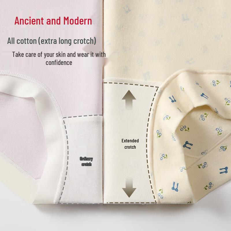 GUJIN Women's Cotton Mid-Waist Boxer Briefs 3-Pack