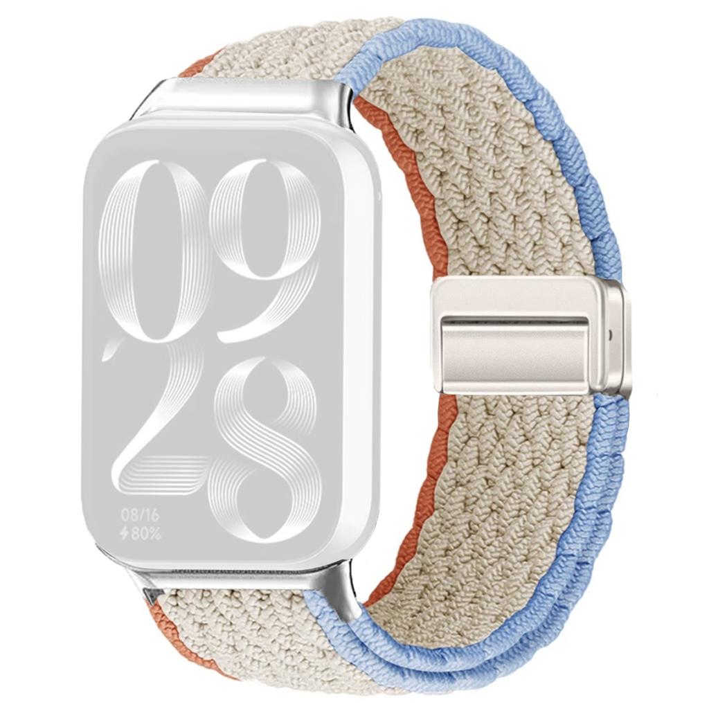 Watch Strap For Xiaomi Smart Band 9 Pro/Band 8 Pro/Redmi Watch 5/Watch 4 Magnetic Stretchy Nylon Woven Band