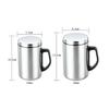 350/500 ml doppelwandige Kaffeetasse mit Verbrühungsschutz, isoliert, tragbar, aus rostfreiem Stahl, zum Trinken, Polieren von Bier, Tee, Saft