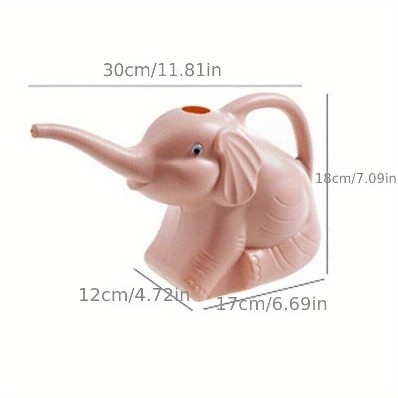 Charmig Elefantformad Plastvattenkanna för Trädgårdar - Hållbart Utomhusbevattningsverktyg, Perfekt för Hem & Gräsmatteskötsel