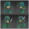 MOC Animated Movie Figures Turtle Mecha Model 1987 Violent Tortoise Warrior Mini Doll Building Block Kid Toy Adult Birthday Gift