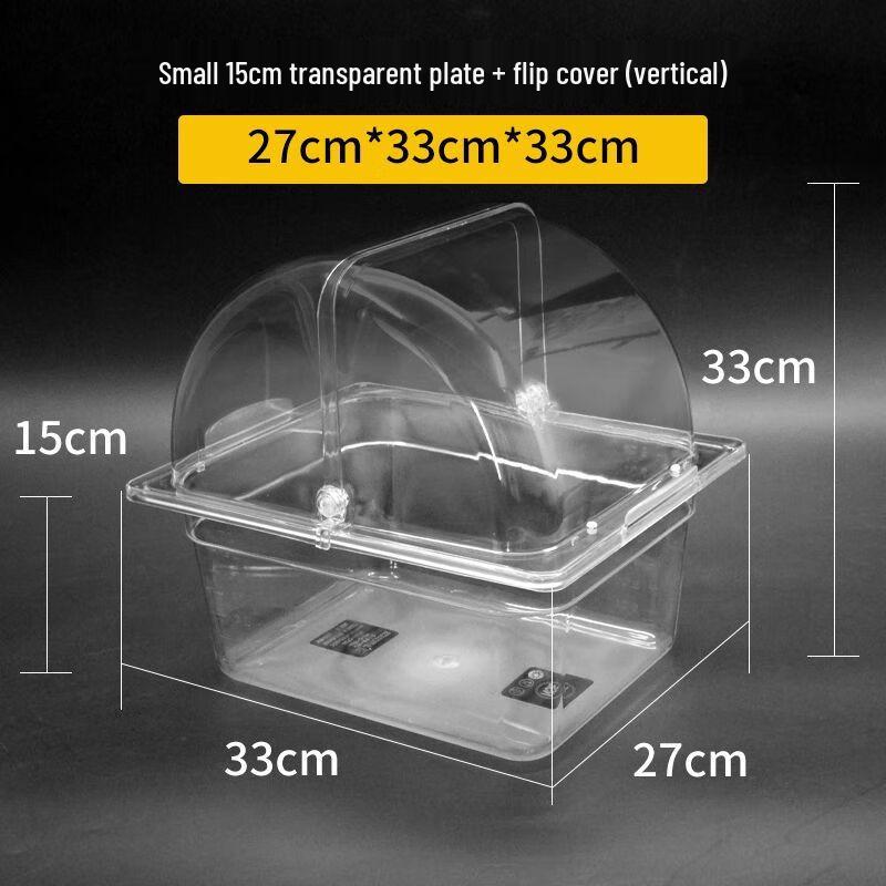 Acrylic Food Dust Cover and Tray Set