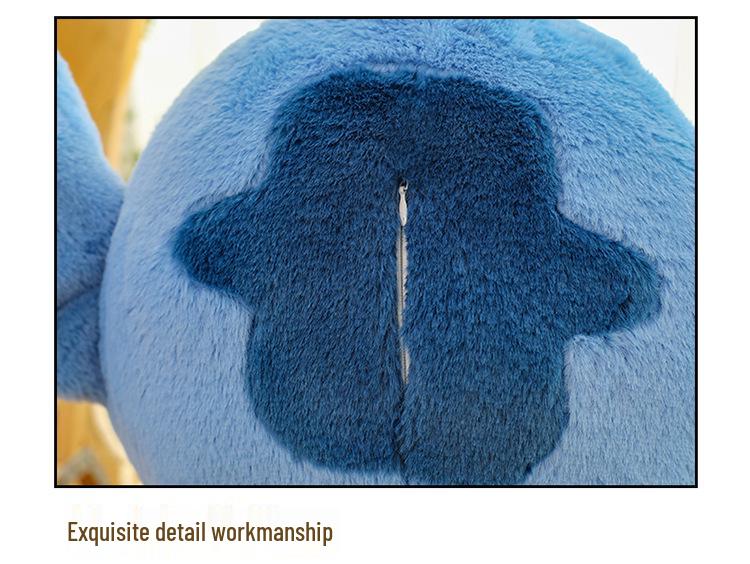 Large Blue Stitch Plush Doll - Cute Interstellar Couple Figure, Birthday Gift for Baby