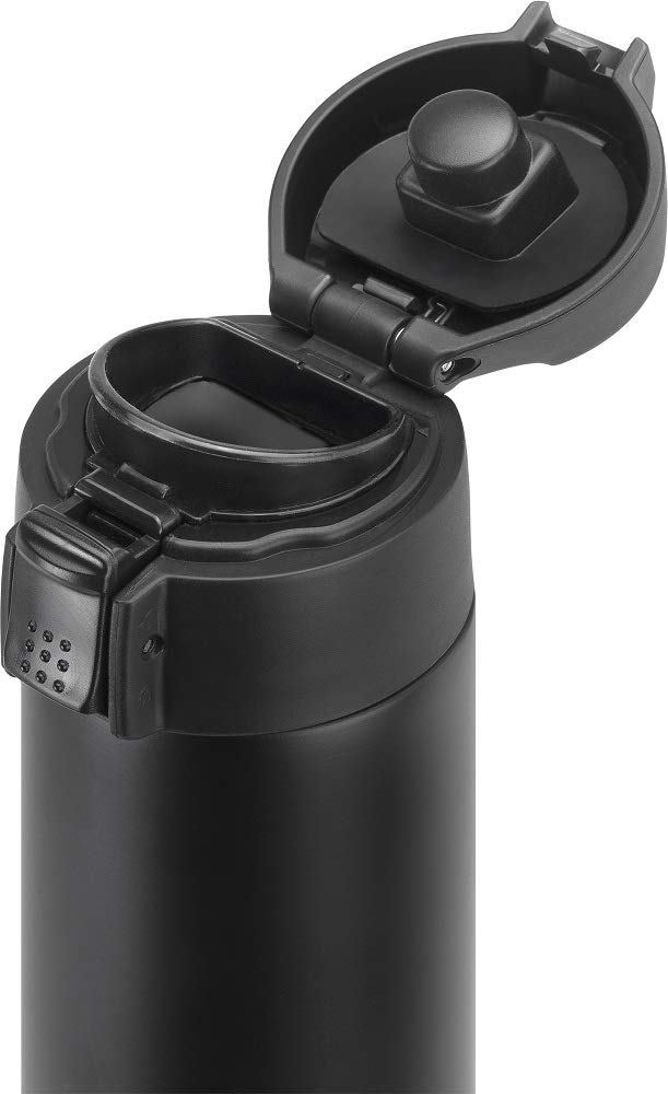 Zwilling Travel Mug 450ml Black Stainless Steel Water Open Japanese ZWILLING THERMO - Bottle, Insulated, One-Touch [Official Retailer] 39500-508