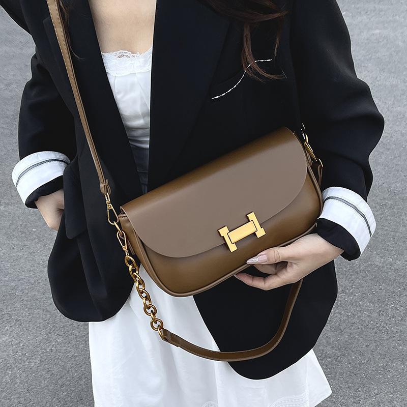 New niche design popular chain small square bag versatile single shoulder crossbody trendy women's bag