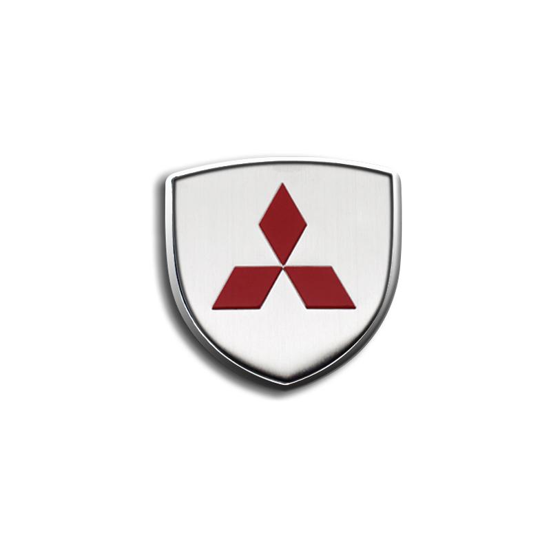 3D Metal Aluminum Car Side Fender Sticker Alloy Badge Auto Logo Rear Trunk Decals For Mitsubishi Ralliart ASX Outlander X Lancer RO4