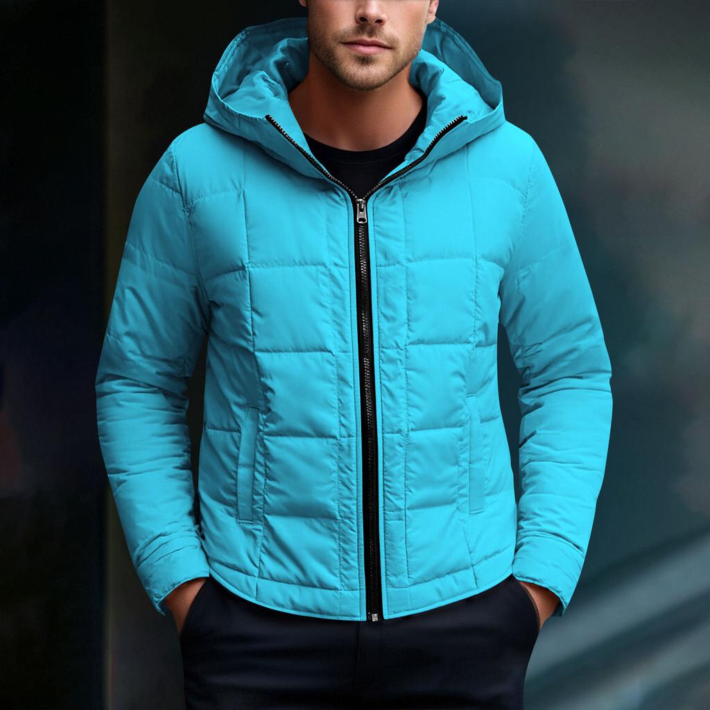 Men's  Baseball Collar  Thickened  Windproof  Keep Warm  Down  Cotton-Padded Jacket  Coat