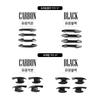 LHD/RHD For Kia Sportage NQ5 -2026 Carbon Fiber Black Outer Door Handle Cover Inner Door Bowl Trim External Accessories