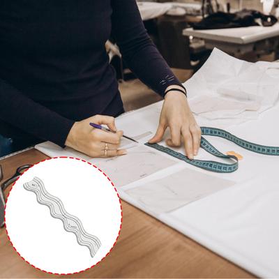 Clear Acrylic Quilting Rulers Wavy Shaped Quilting Templates Ruler Tool For Sewing Machine Patchwork Sewing And Splicing