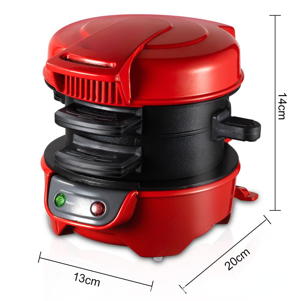 600W Household Burger Sandwich Maker Multifunctional Breakfast Waffle Machine Small Toaster Bread Baking Machine