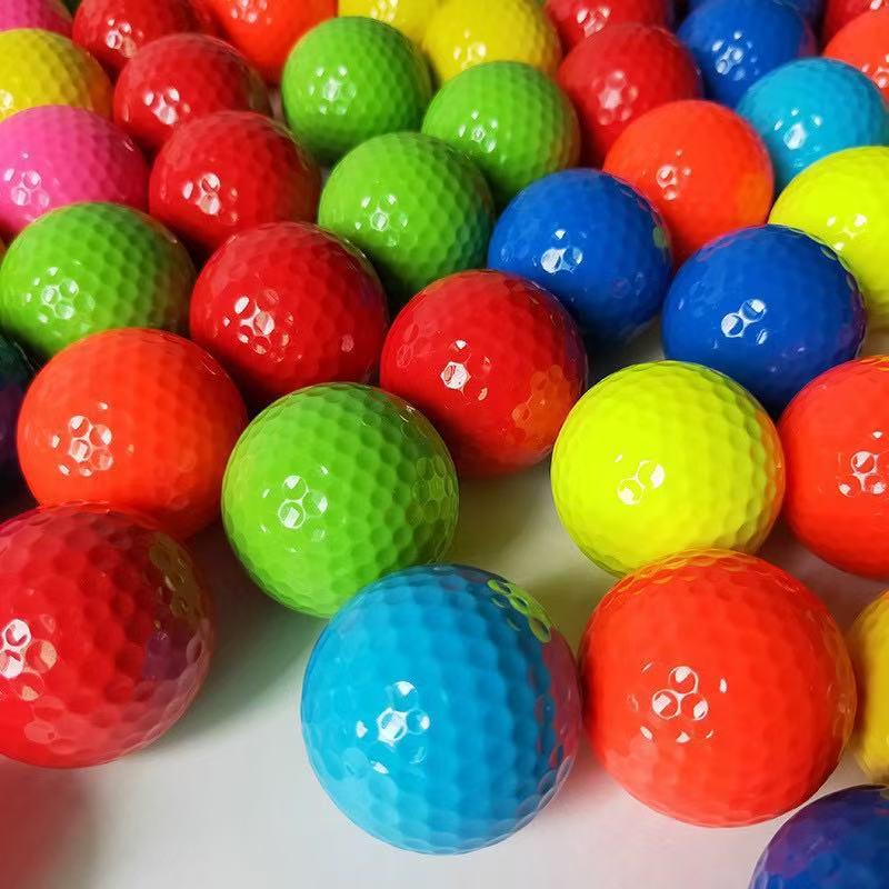 Two-Layer Colored Golf Practice Ball for Putting Green Training