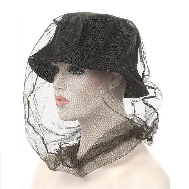 

Шляпа для защиты лица от комаров для кемпинга, пеших прогулок, рыбалки и пчеловодства с дышащей сеткой 46x46CM (with opp bag) армия зеленый