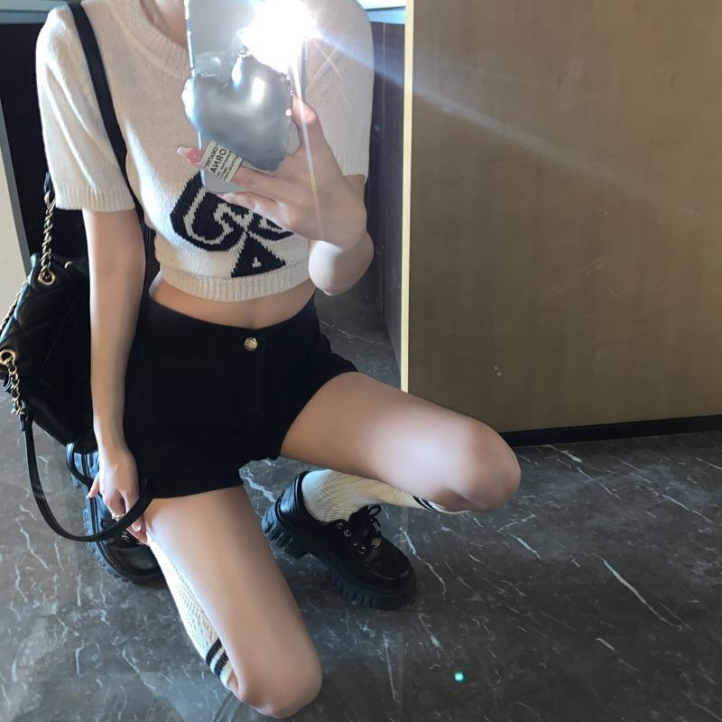 Women's Jeans Tight Elastic Trendy High Waist Slimming Hip Lift Shorts Spring Autumn New Straight Pants