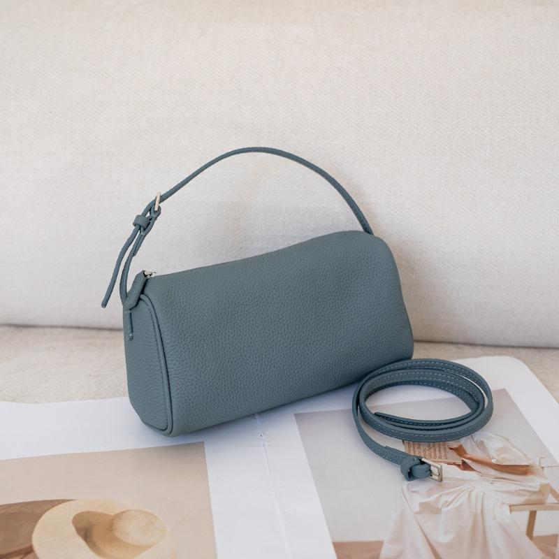 Handbag Cowhide Fashionable and Versatile Genuine Leather Women's Bag Crossbody Single-shoulder Bag Pillow Bag