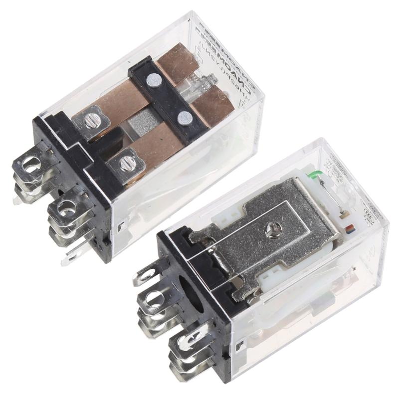 10A Mini Electromagnetic Relay Electronic Modules DPDT 8 Pin LED Lamps