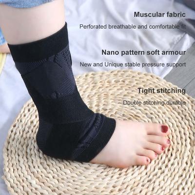 Ankle Foot Bandage Achilles Tendon Retainer Foot BraceTop Nylon Elasticity Ankle Brace Foot Guard Ankle Support Foot Protection