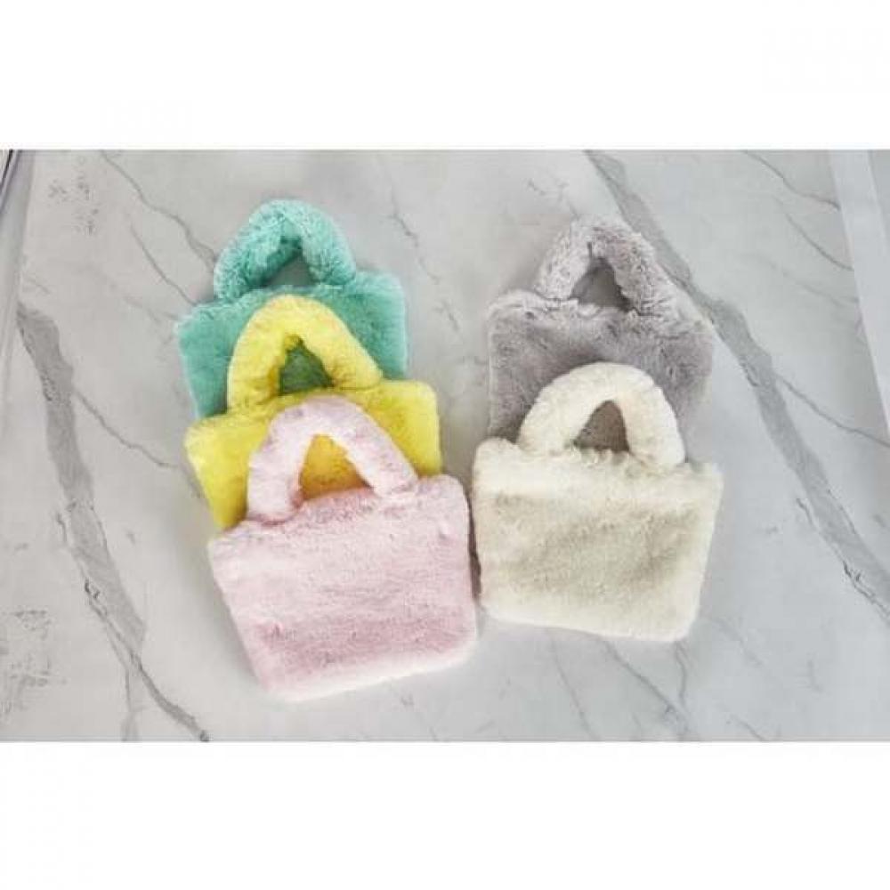 Lala Fogni Fur Tote   Crossbody Bag   Lemon  Maiab0029 