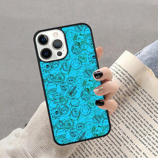 Passport Travel Stamps Phone Case For iPhone 17 Air 16 Pro Max 15 14 Plus 12 13 Soft Bumper Shell Cover Coque