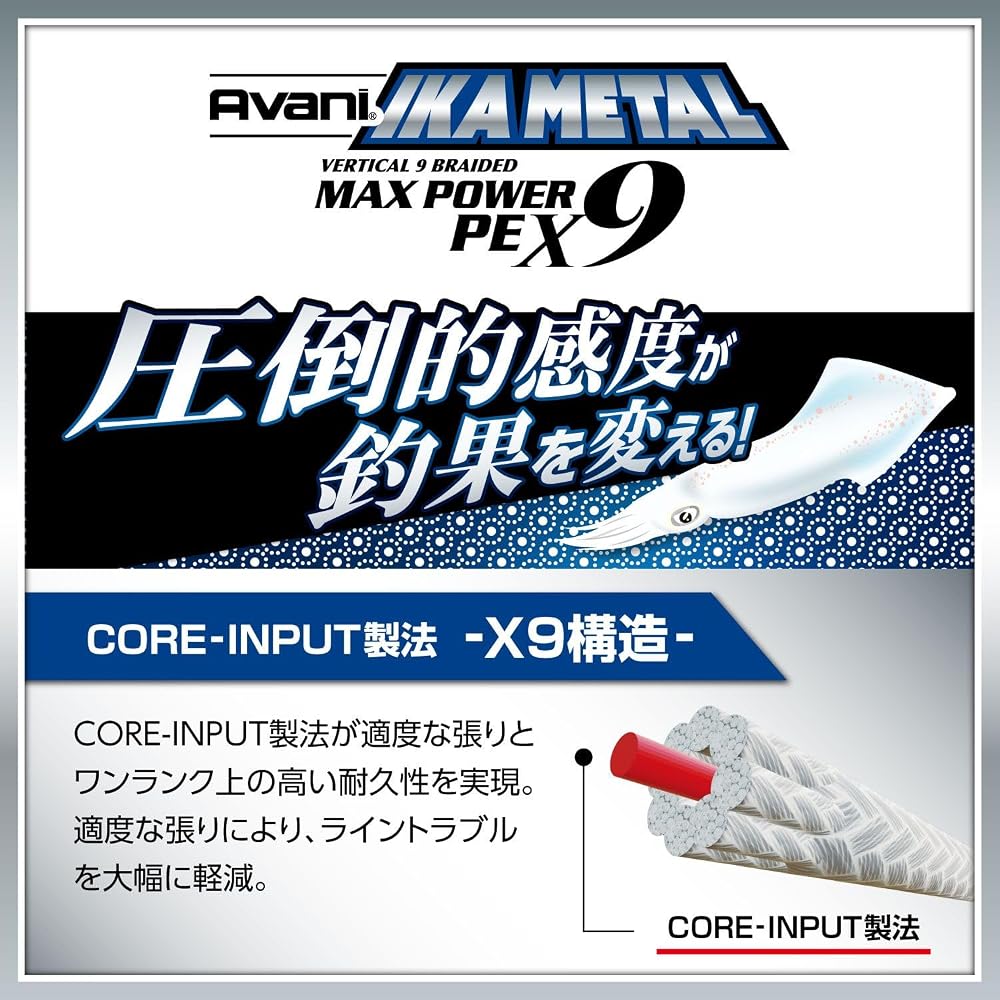 Varivas Abani Ikametal Max Power PE X9 200m 5 Color 0.6mm Fishing Line