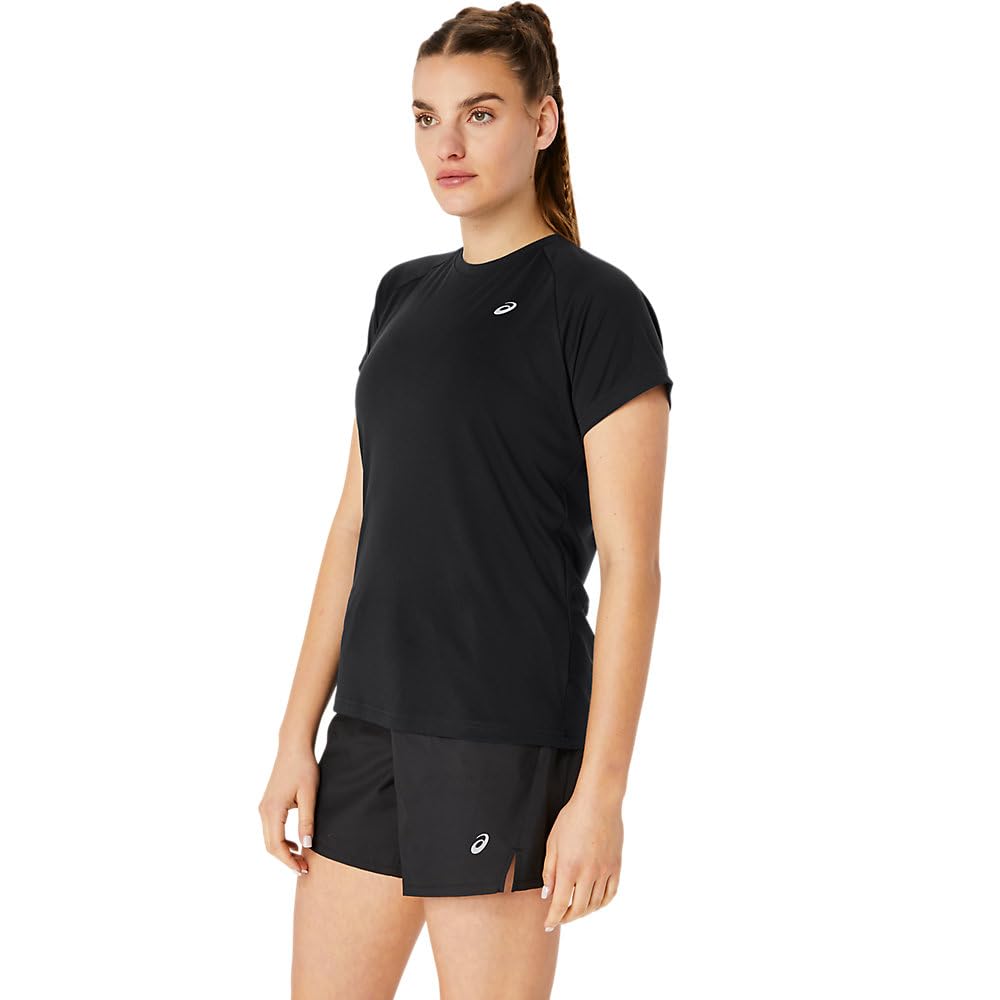 Offizieller Shop Exklusive Laufbekleidung Lauf Kurzarmtop L PERFORMANCE BLACK [Asics] Damen