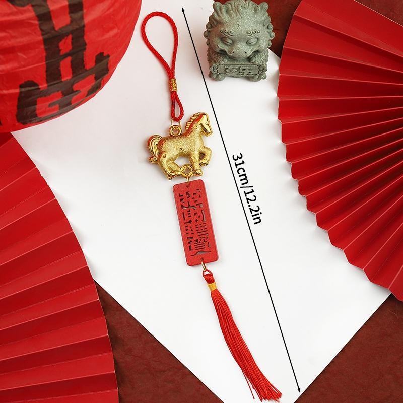 Bew Jahr Pferd Schlüsselanhänger Hängeanhänger Schlüsselanhänger für Tasche Gastgeschenke Chinesisches Neujahrsgeschenke Kawai Pferdeanhänger Agenda 2026