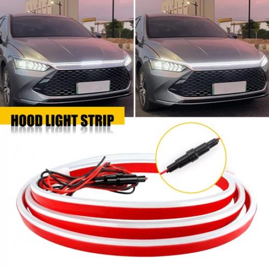1.8м Автомобильная светодиодная полоса Дневные ходовые огни на капот Водонепроницаемая гибкая лампа Декор