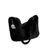 Korean Style Corduroy Shoulder Bag Solid Color Women Tote Bag Portable Crossbody Bag  Women