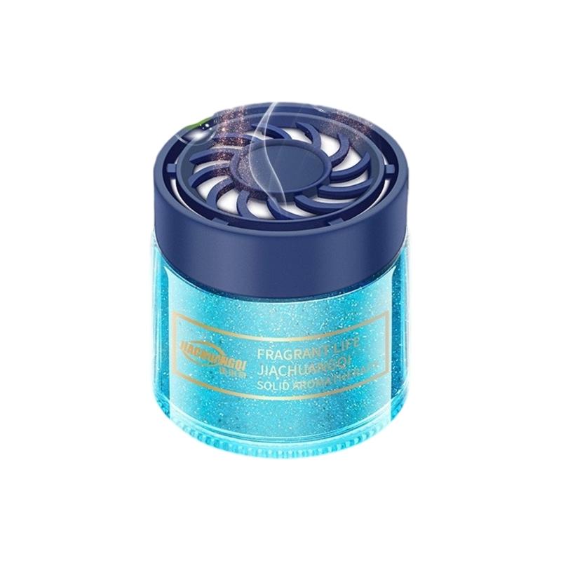 Car Air Freshener Vehicle Ornament 80g Glittering Odors Eliminators Essential Oil Diffuser Solid Fragrances Deodorizer