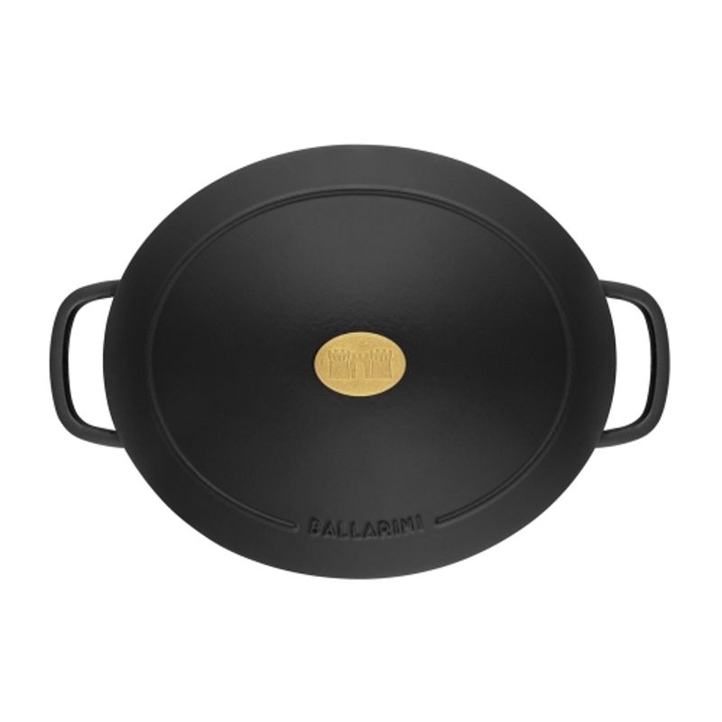 Ballarini Bellamonte Cocotte Oval Cast Iron Pan 29cm Black (Tax Included)