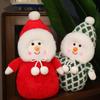 Adorable Plush Christmas Snowman Decoration Cute Stuffed Toy For Kids And Girlfriends