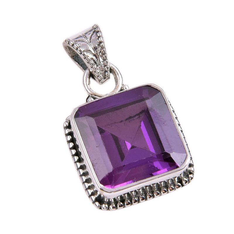 Natural Alexandrite Gemstone 925 Solid Sterling Silver Gift Pendant 1.25" D1u32