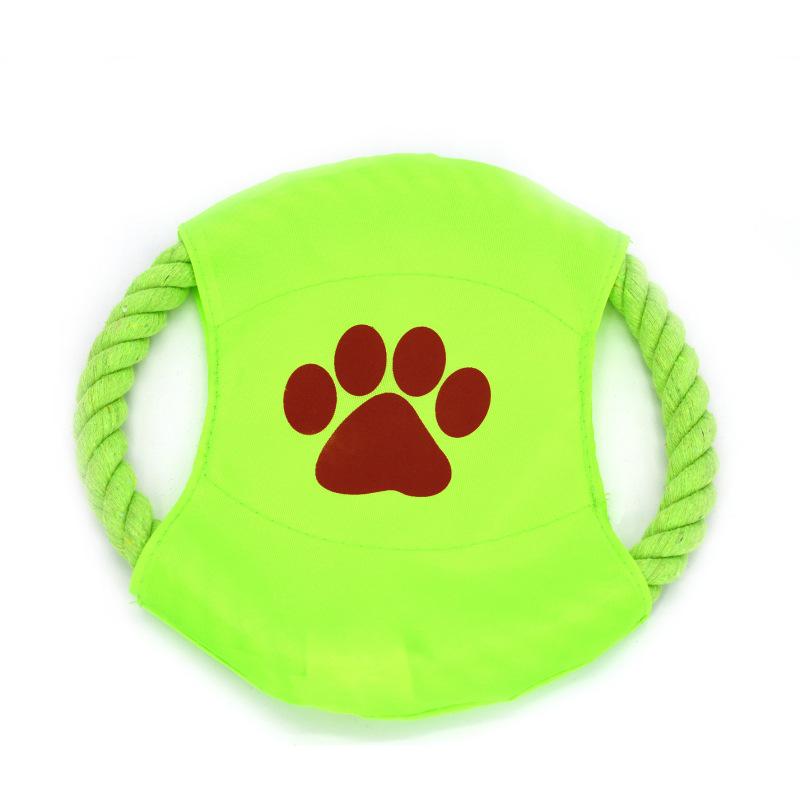 Pet Toy Cotton Rope Frisbee - Durable Dog and Cat Interactive Training Toy.