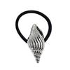 3Pcs Women Hair Ties Elastic Hair Bands with Metal Conch Shell Starfish Decoration Soft