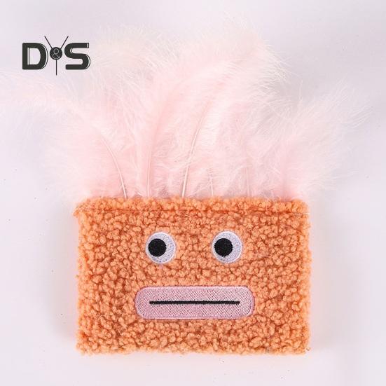 2Pcs Cat Toys Soft Plush Pet Toy Funny Hilarious Big-Mouth Afro Catnip Toy Bite-Resistant Scratch-Resistant Kitty Toy for Indoor Cats
