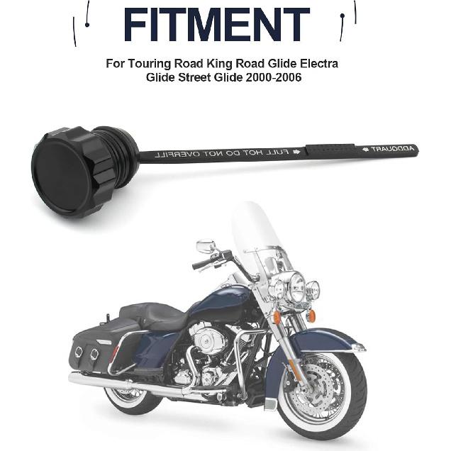 

PSLER Track Oil Dipstick - Engine Precision Oil Dipstick for Touring Road King Road Glide Electra Glide Street Glide 2000-2006,Black