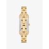 Michael Kors Mini Empire Pavé Gold-Tone Bangle Watch MK4840