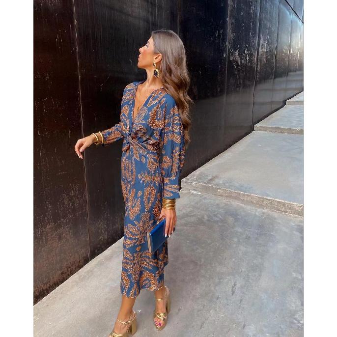 

Новый год, летние каникулы, пляж, музыкальный фестиваль, поездки на работу, удобные, сексуальные, элегантные, женские, модные, с принтом, платье XL темно-синий