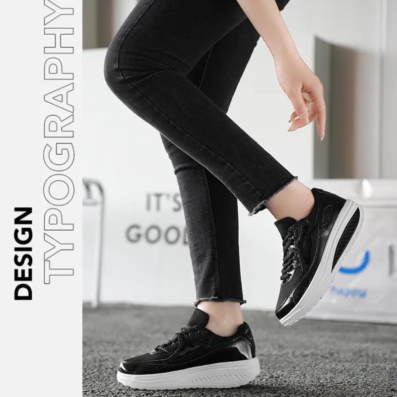 Mesh Breathable Women Casual Sneakers Lace-up Vulcanized Shoes Ladies Platform Sneakers Female Shoes
