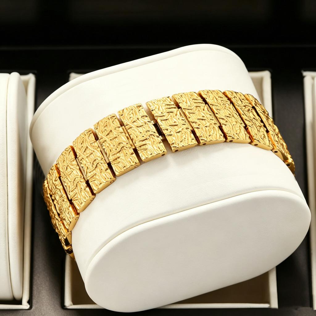 YaLaLuSi Bling Crystal Square Women Watch Gold Embossed Bracelet Date Dial Quartz Wrist Watch Luxury Gift Watch