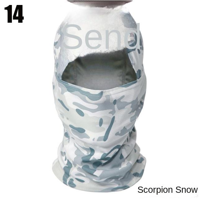 Camouflage Balaclava Full Face Scarf Ski Bicycle Full Face Cover Winter Neck Head Warmer Tactical Airsoft Cap Helmet Liner