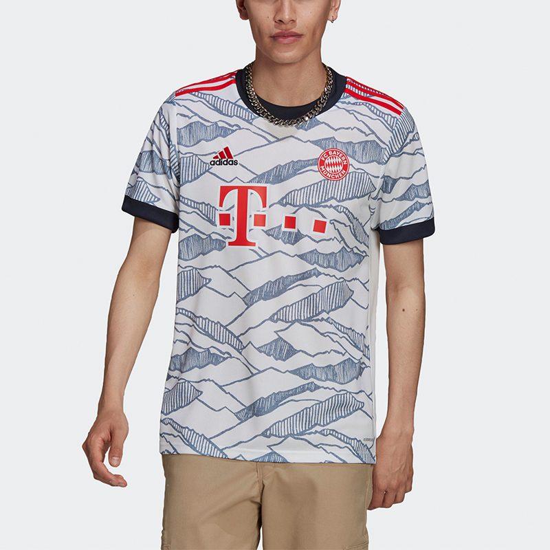 adidas FC Bayern München Schwarze Fußballtrikots Herren Weiß Moderat GM5315