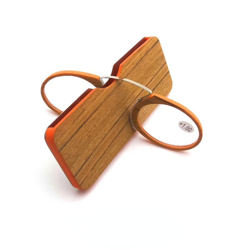 Frameless Magnifying Nose Clip Presbyopic Glasses Unisex Portable No Arm Reading Glasses Ultralight with Box +1.0 To +3.5