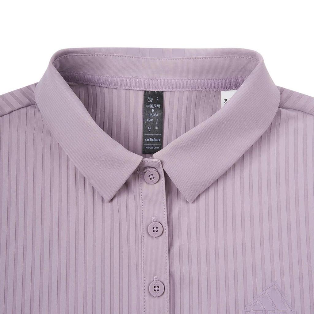 Adidas Sport Casual Fashion Comfortable Short Sleeve Polo Shirt Women tops Purple JD5272