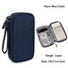 Data Cable Storage Bag Waterproof Portable Carry Case Storage Bag Travel Organizer Bag for Cable Cord USB Charger
